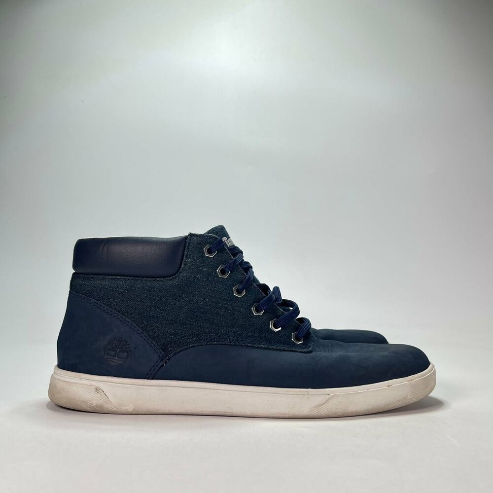 Timberland Groveton Navy Blue Casual Chukka Sneakers Boots A16DD Men's Size 10.5